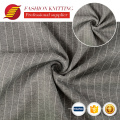 Textile de textile Chinois Tabrics de vêtements Polyester Rayon Spandex Ponte Roma Stripe Varley Tissu Varley